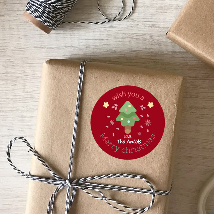 Personalized Christmas Labels | Set of 24