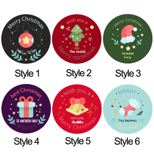 Personalized Christmas Labels | Set of 24