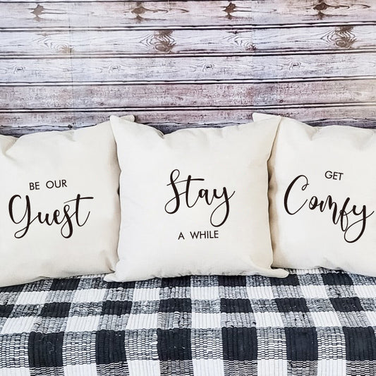 Family Throw Pillow Cover | Set of 3